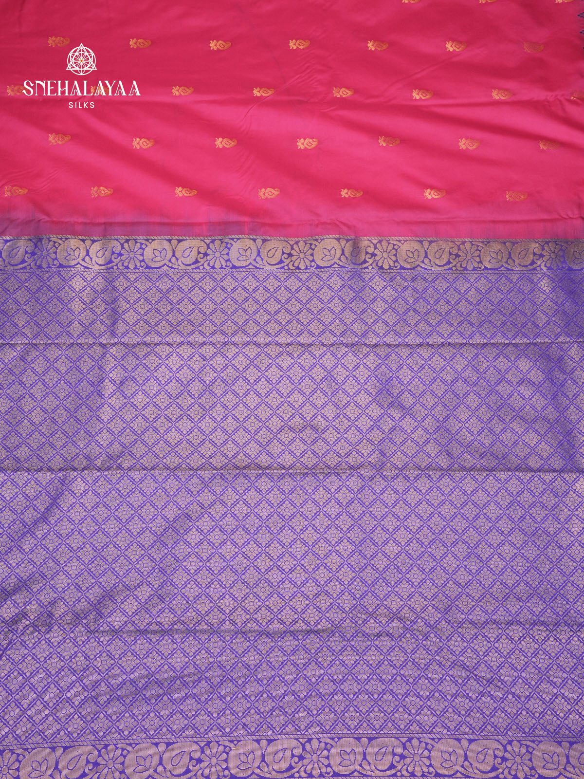Rani Pink Gadwal Silk Saree