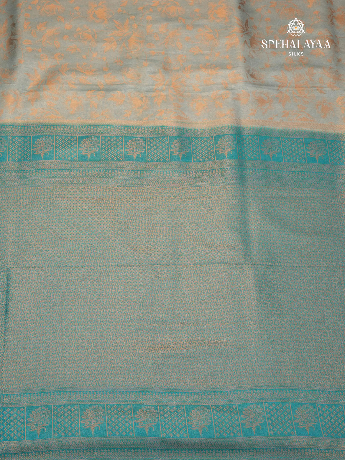 Grey Soft Silk Saree