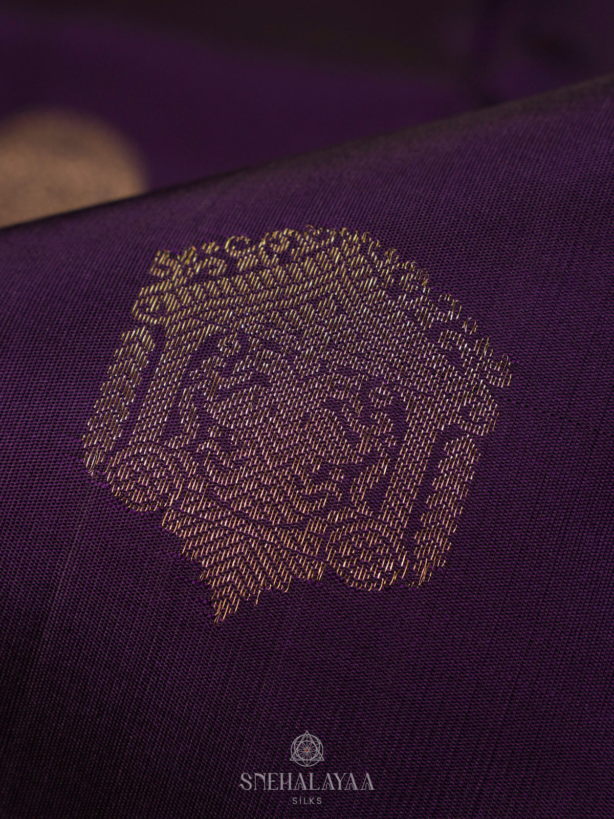 Purple Kanjivaram Silk Saree