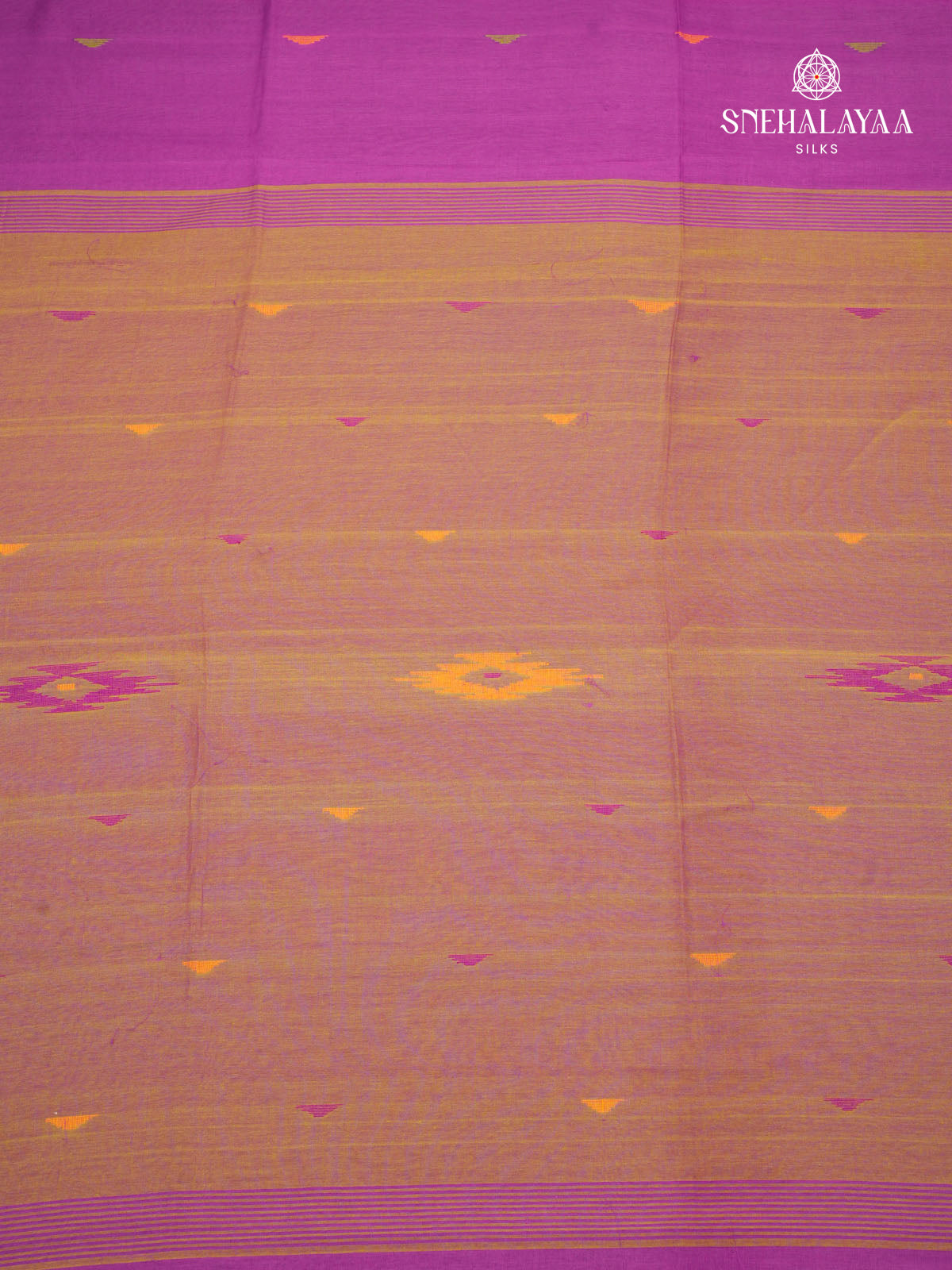 Violet Khadi Cotton Saree