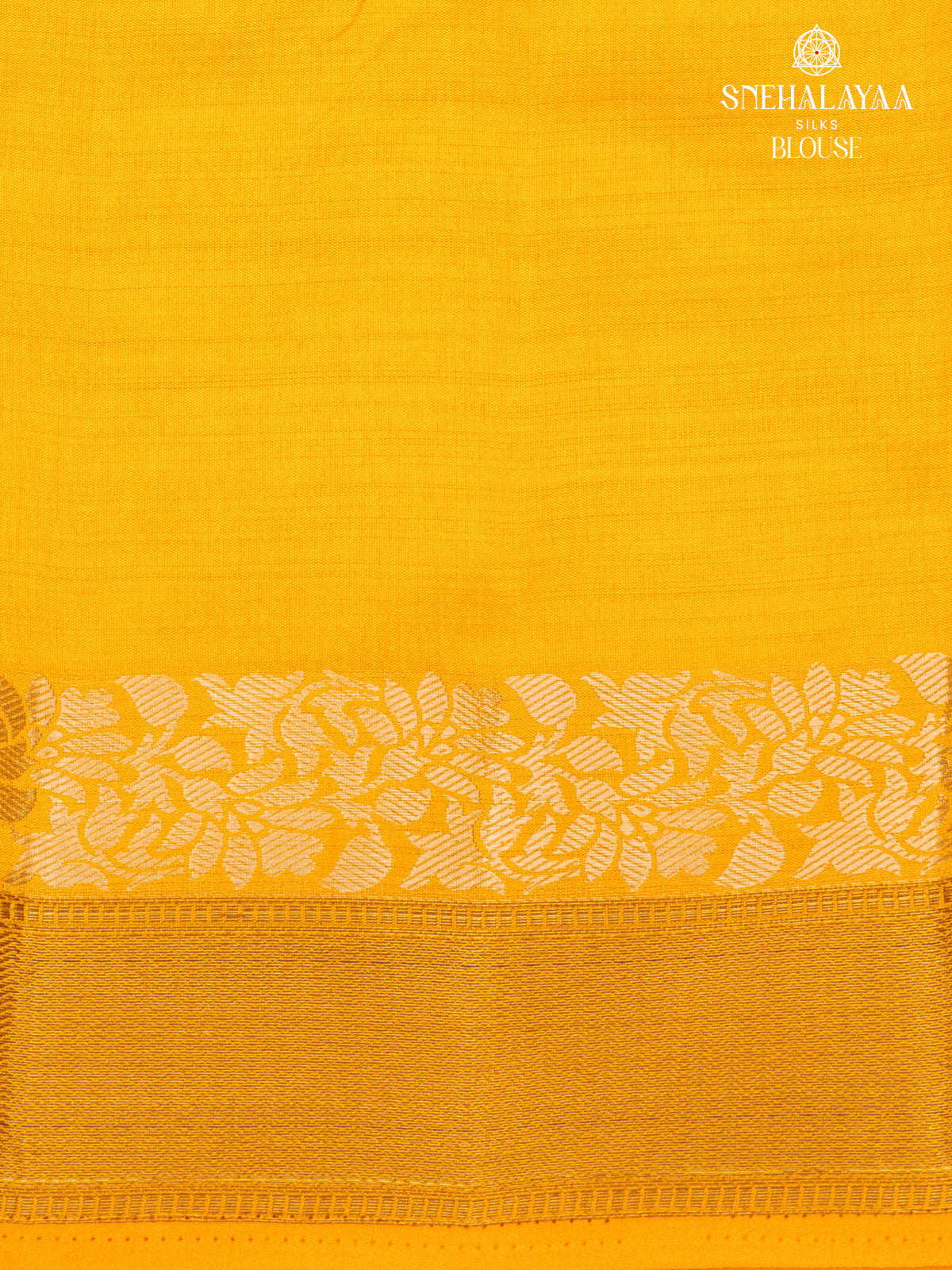 Yellow Raw Silk Saree