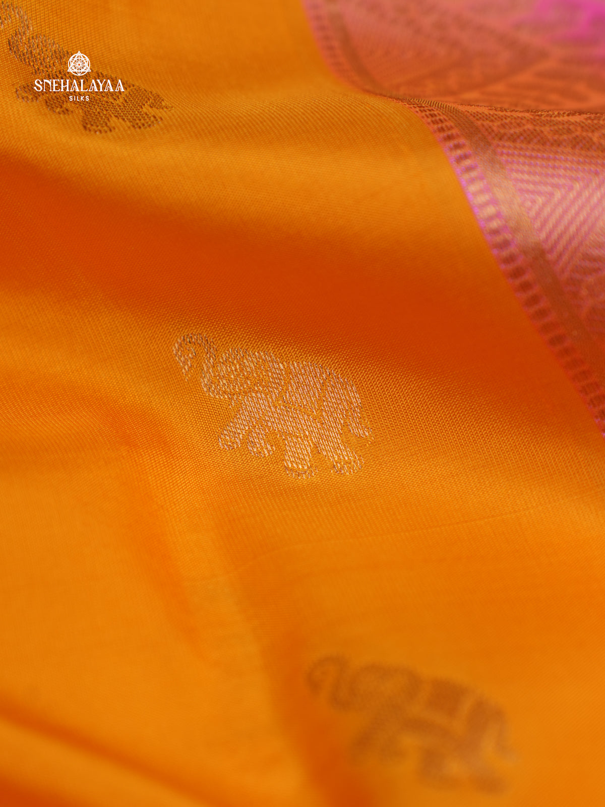 Orange Kanjivaram Silk Saree