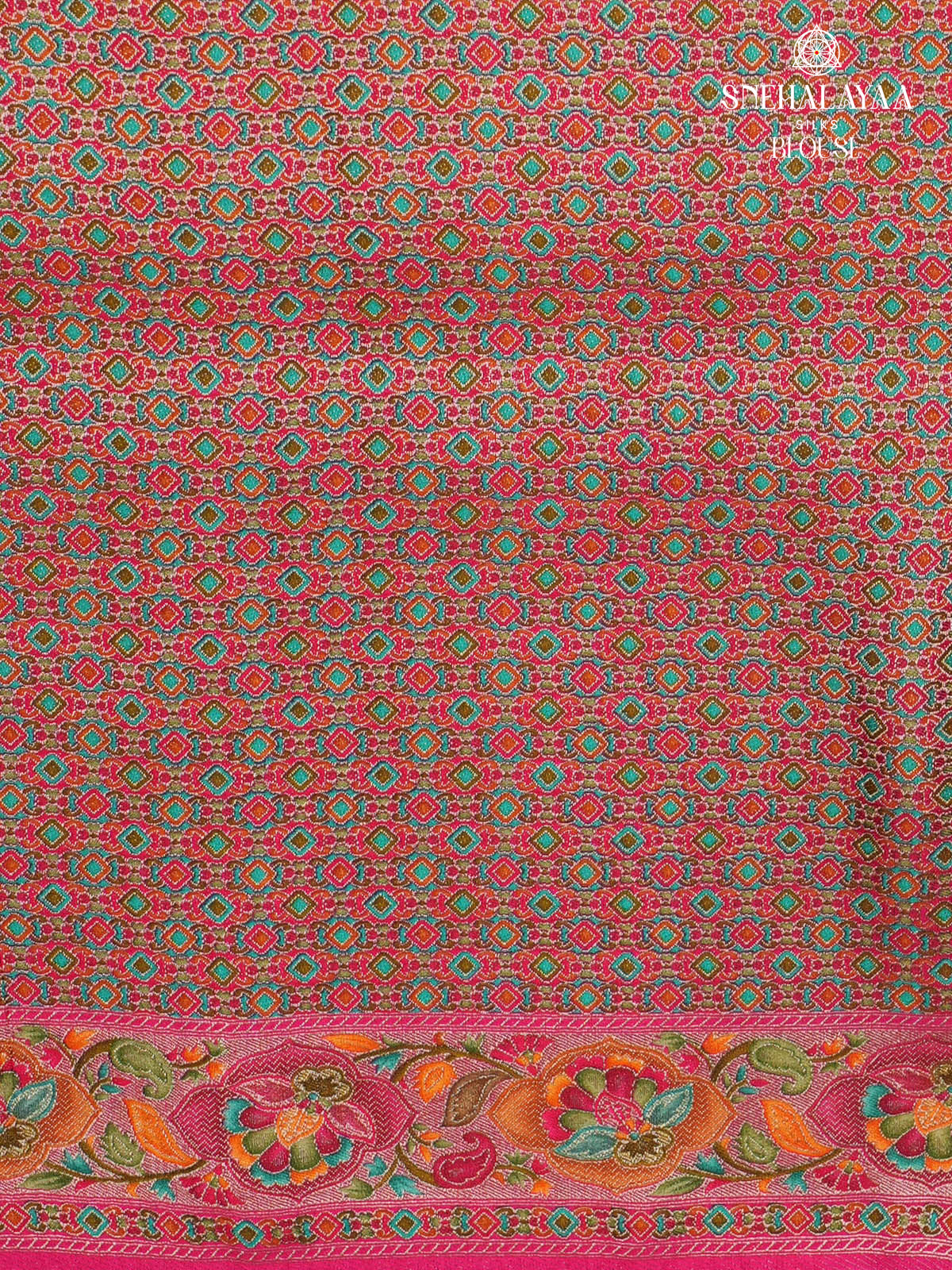 Cream Banaras Silk Saree