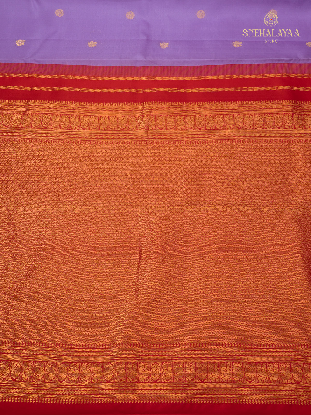 lavender Korvai Kanjivaram Silk Saree