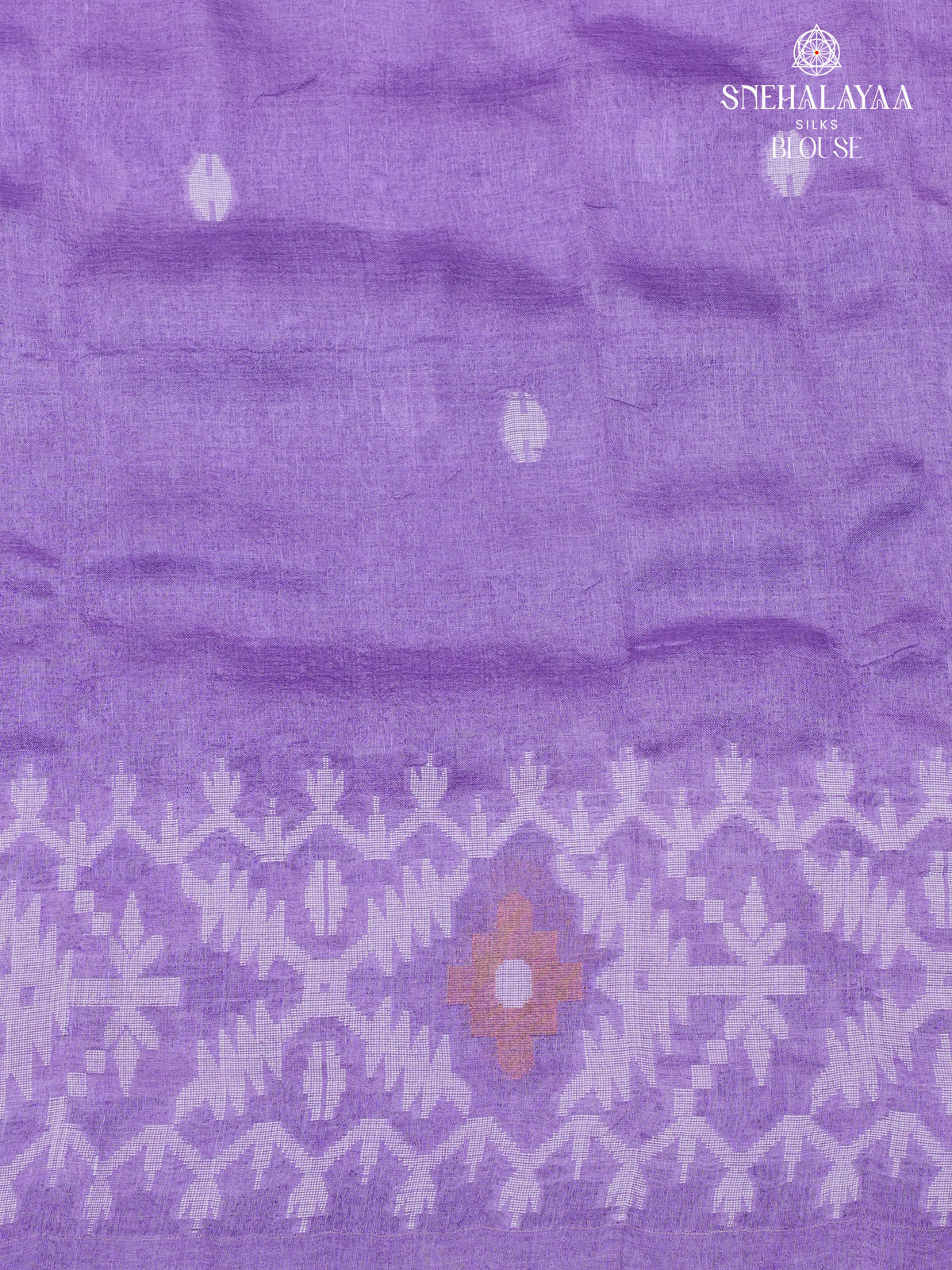 Lavender Tussar Silk Saree