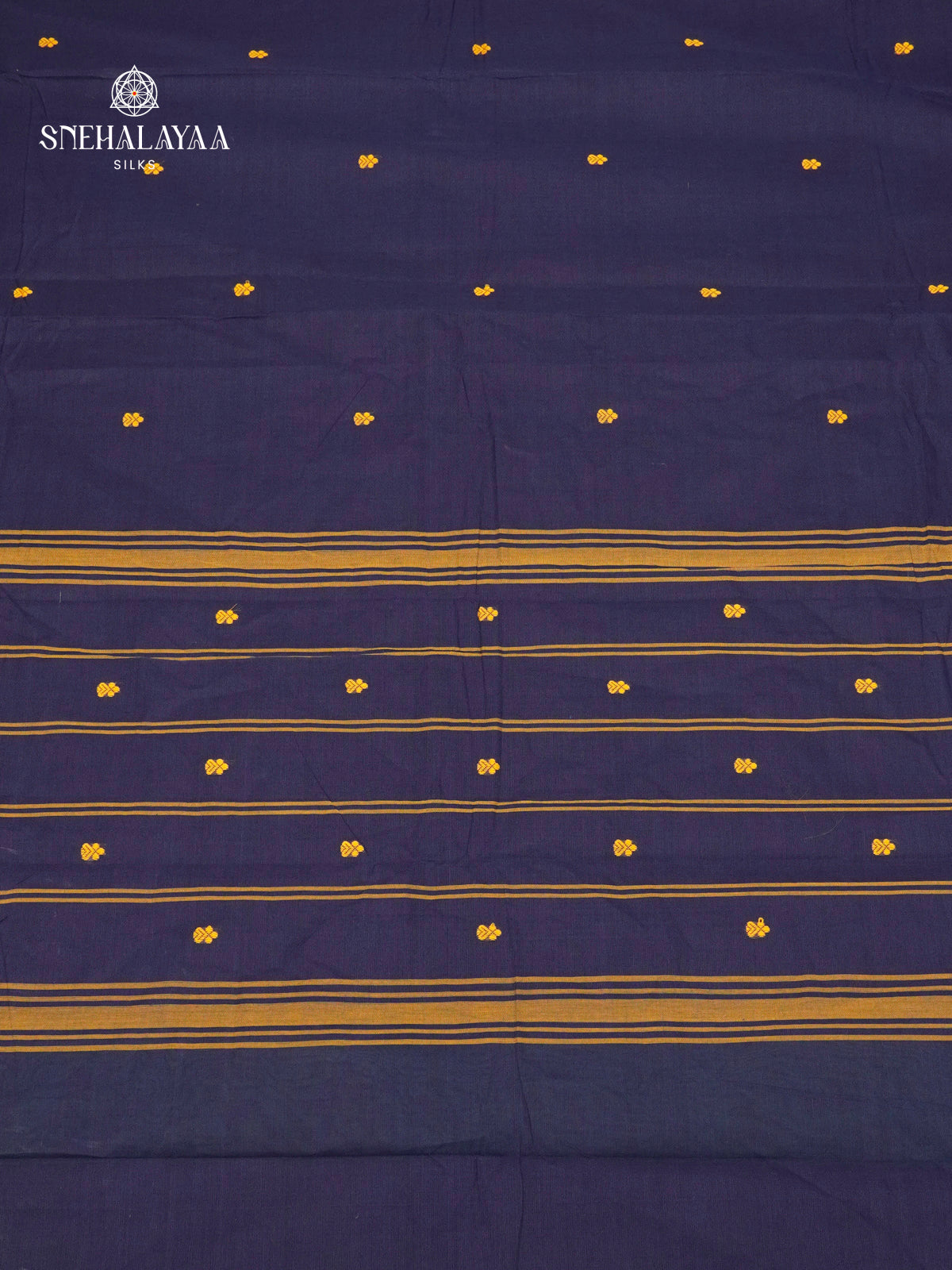 Navy Blue Chettinad Cotton Saree