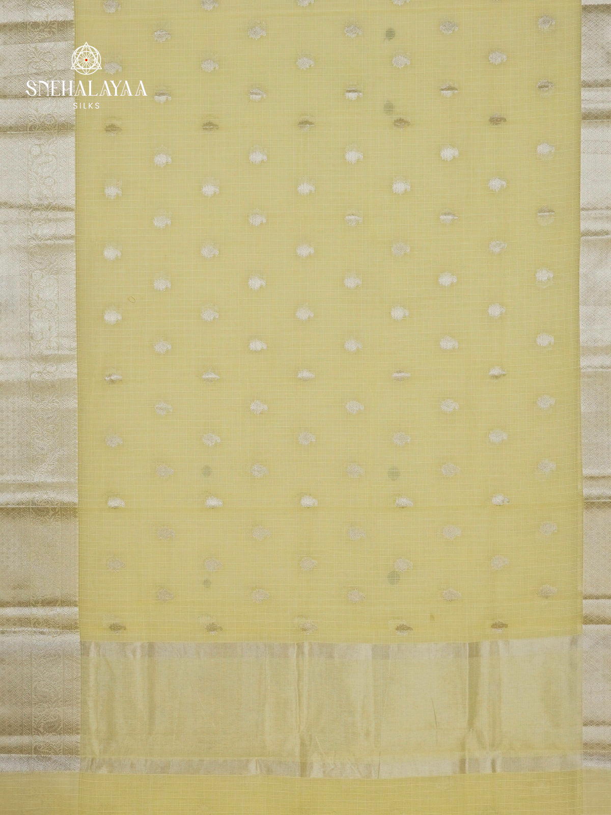 Pale Yellow Kota Saree