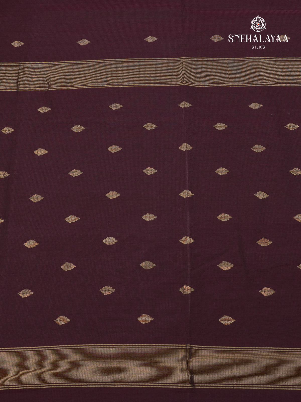 Brown Maheshwari Silk Cotton Saree