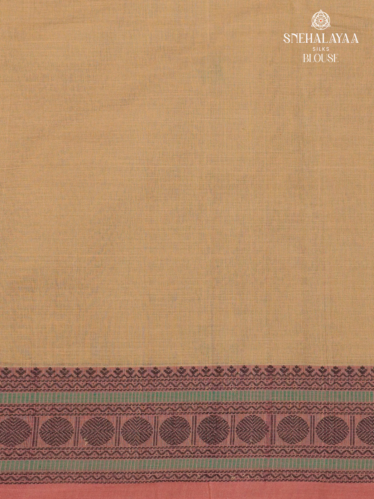 Sand Beige Pure Kanchi Cotton Saree
