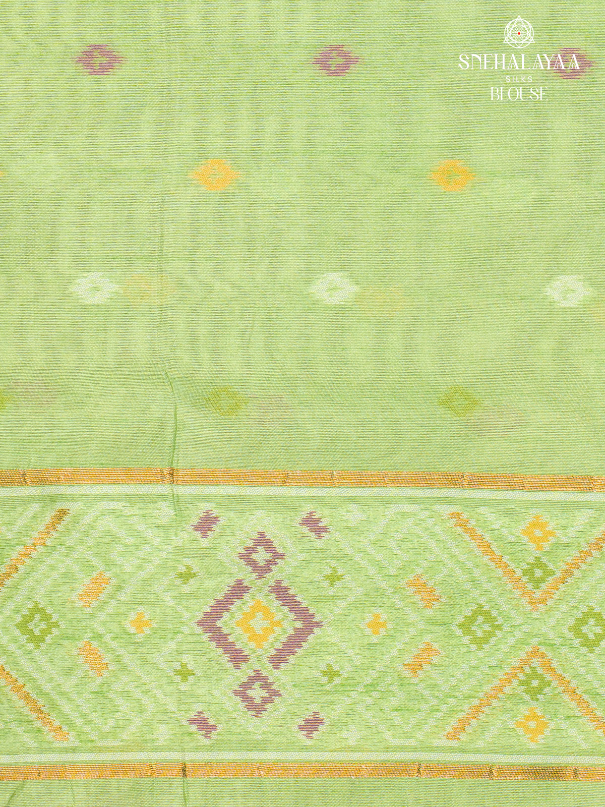 Grape Ikat Silk Saree