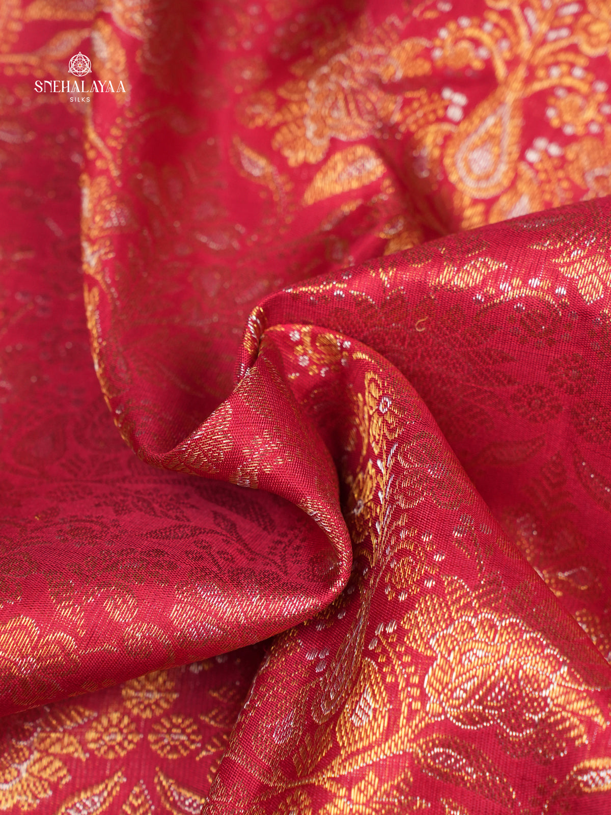 Pink Kanjivaram silk saree