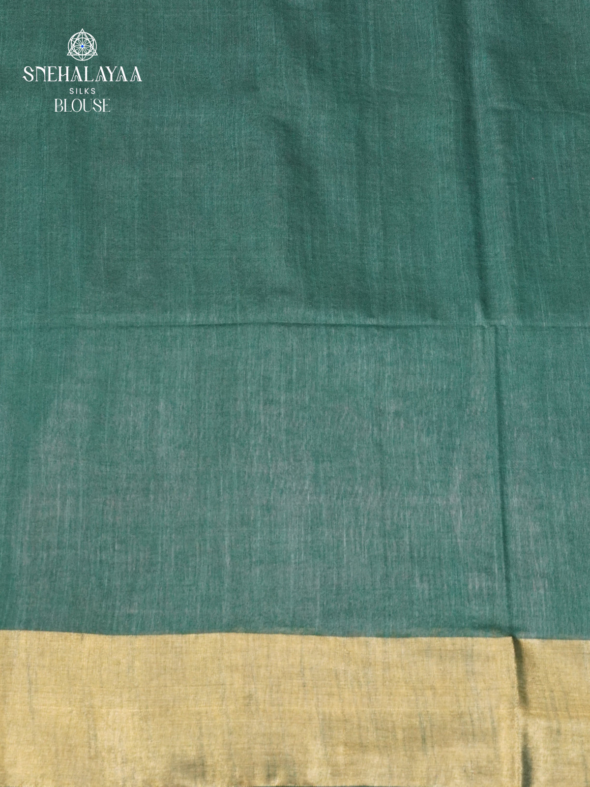 Forest Green Bamboo Silk Saree