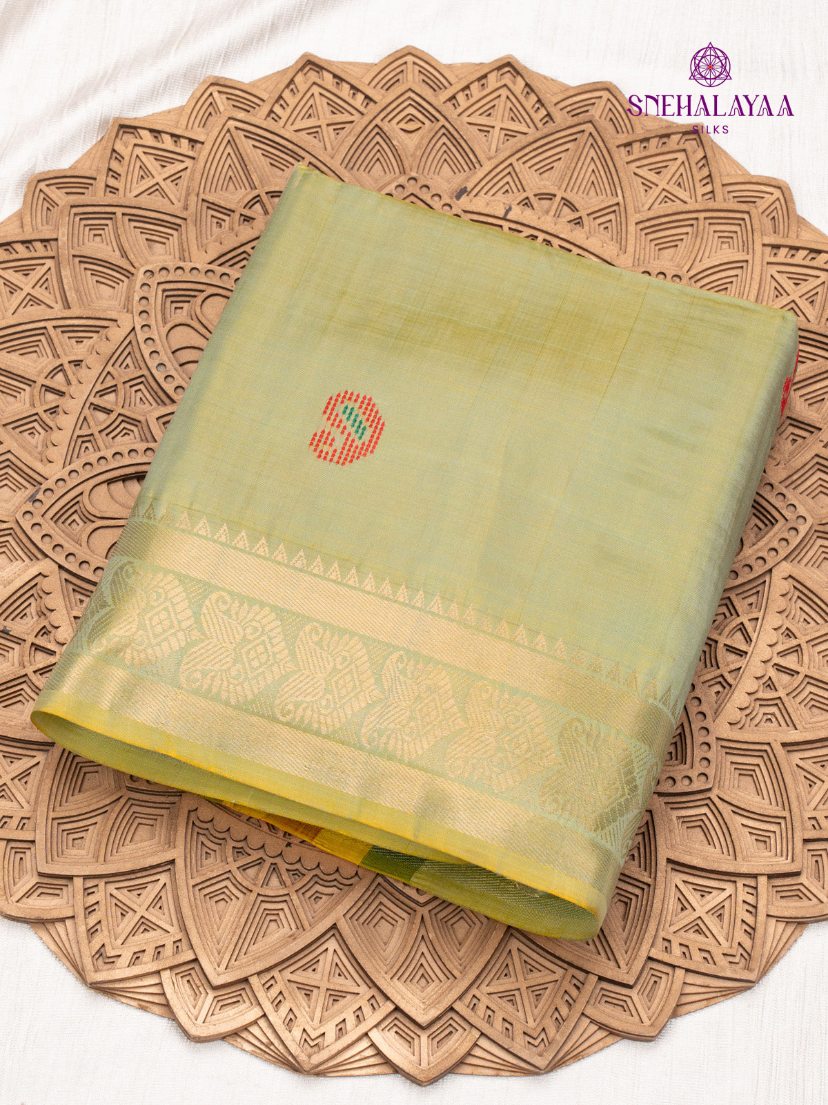 Green Katan Silk Saree
