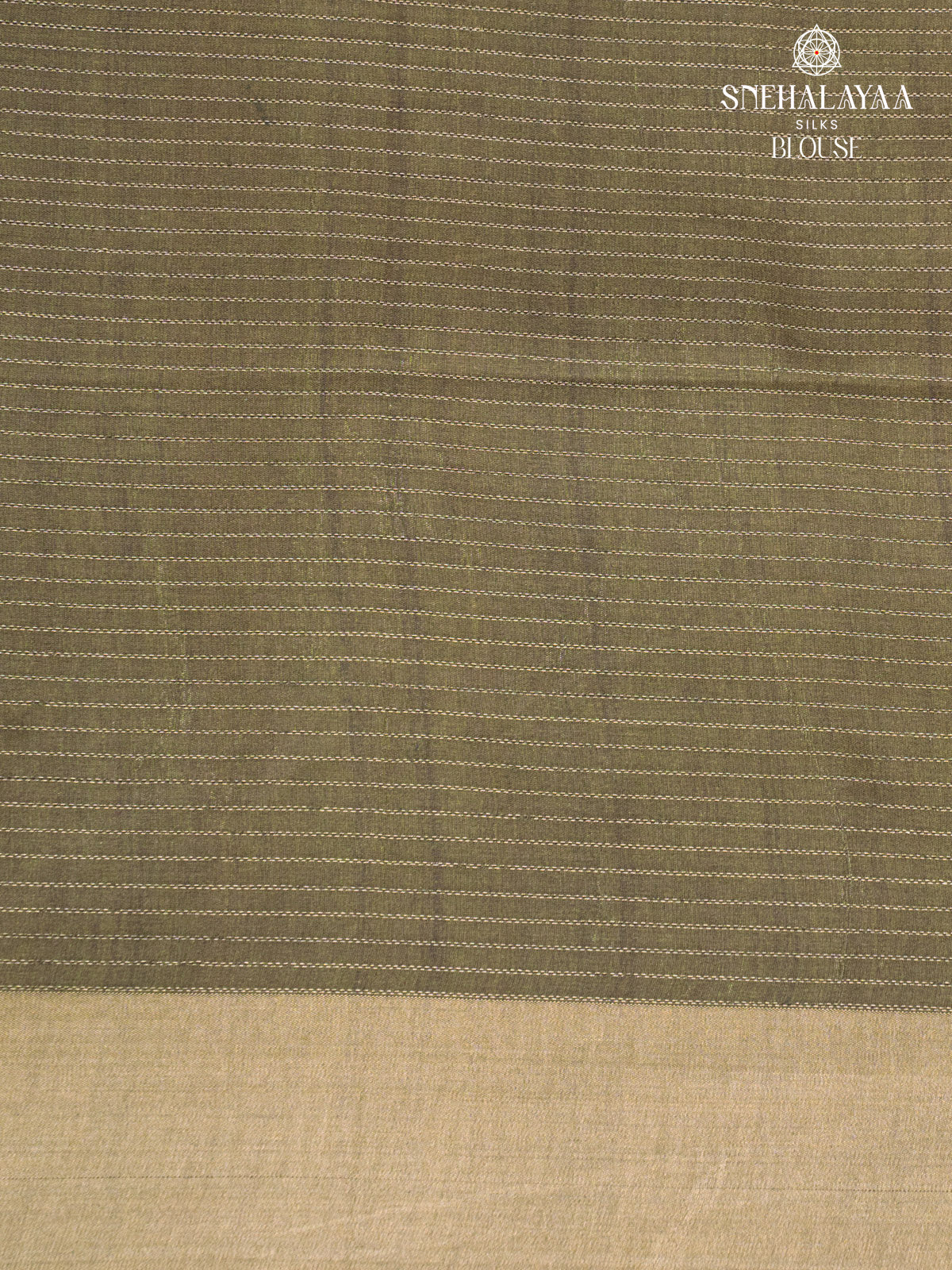 Olive Green Tussar Saree