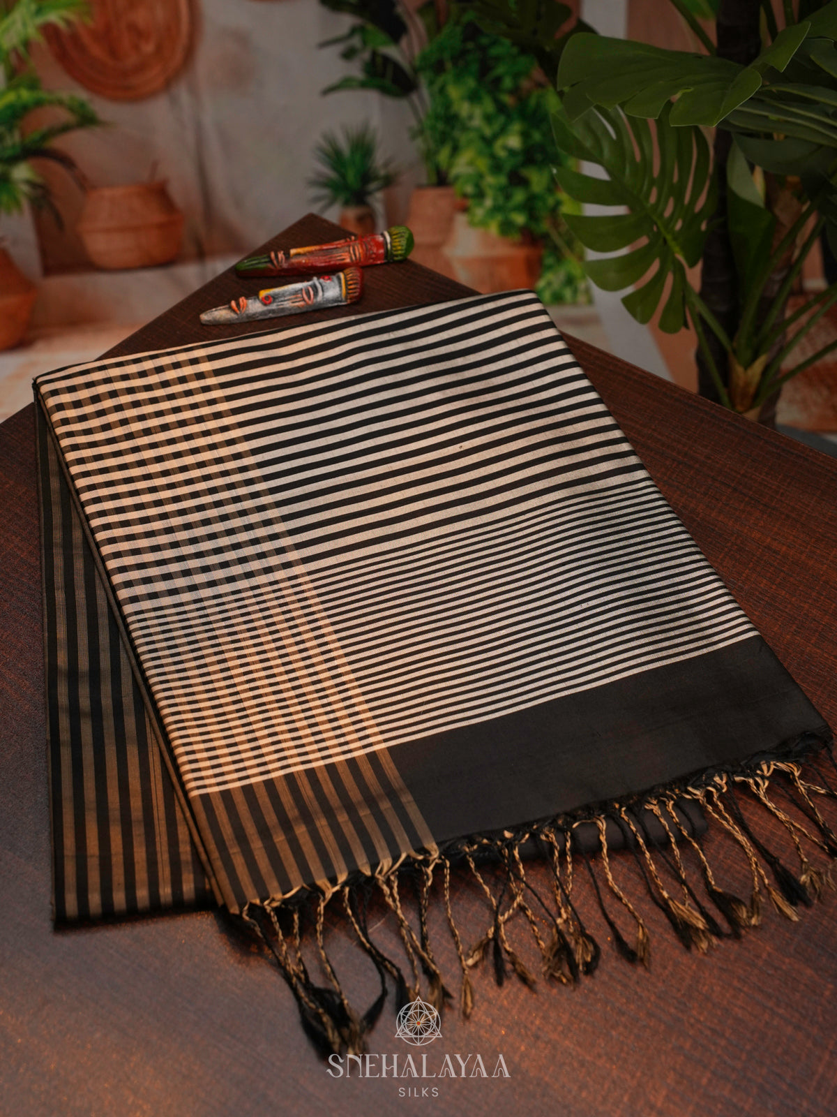 Black Soft Silk Saree