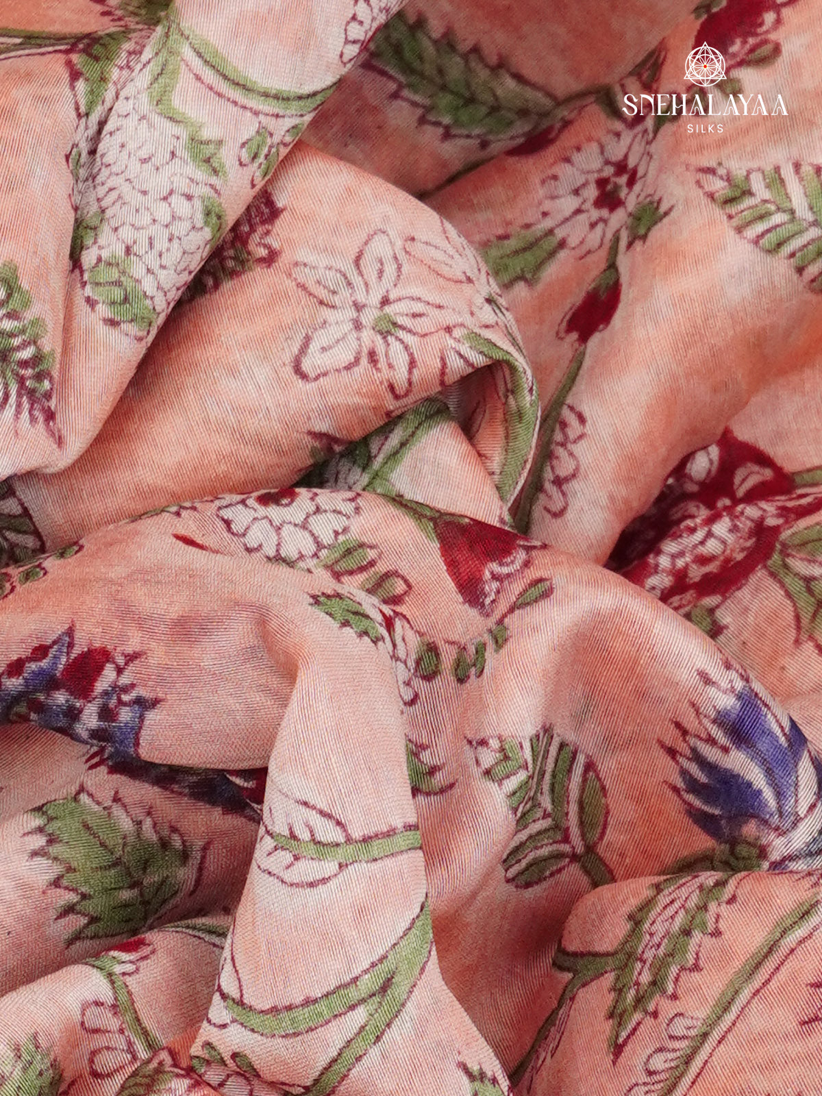 Pastel Pink Chanderi Saree