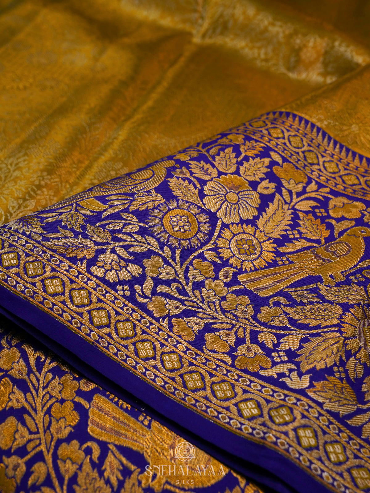 Yellow Kanjivaram Silk Saree