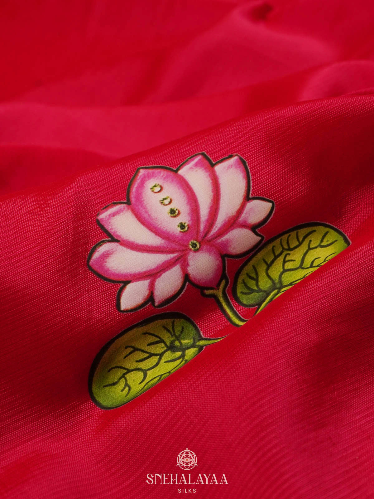 Red Mangalagiri Silk Cotton Saree