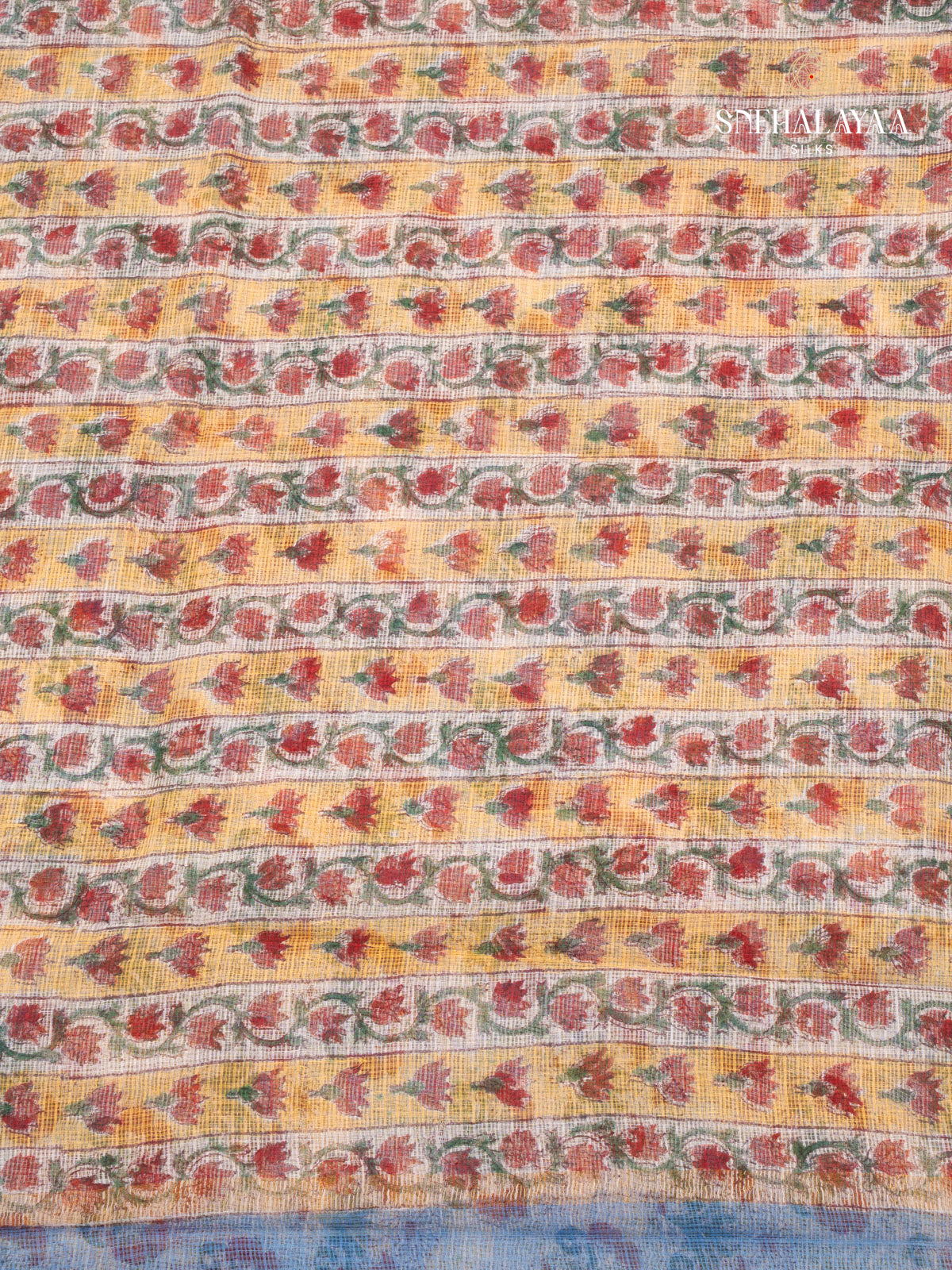 Bluish Grey Kota Saree