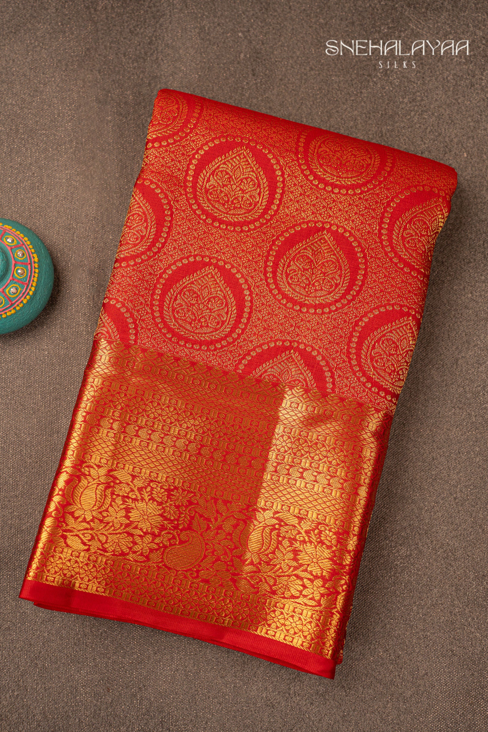 Red Kancheevaram Silk Saree