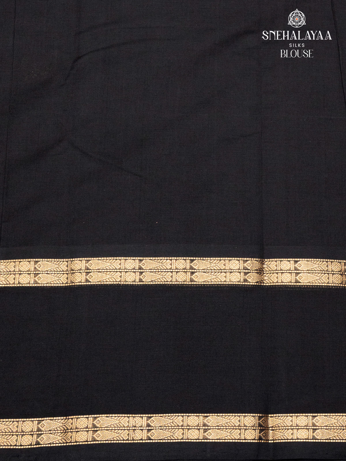 Black Pure Kanchi Cotton Saree