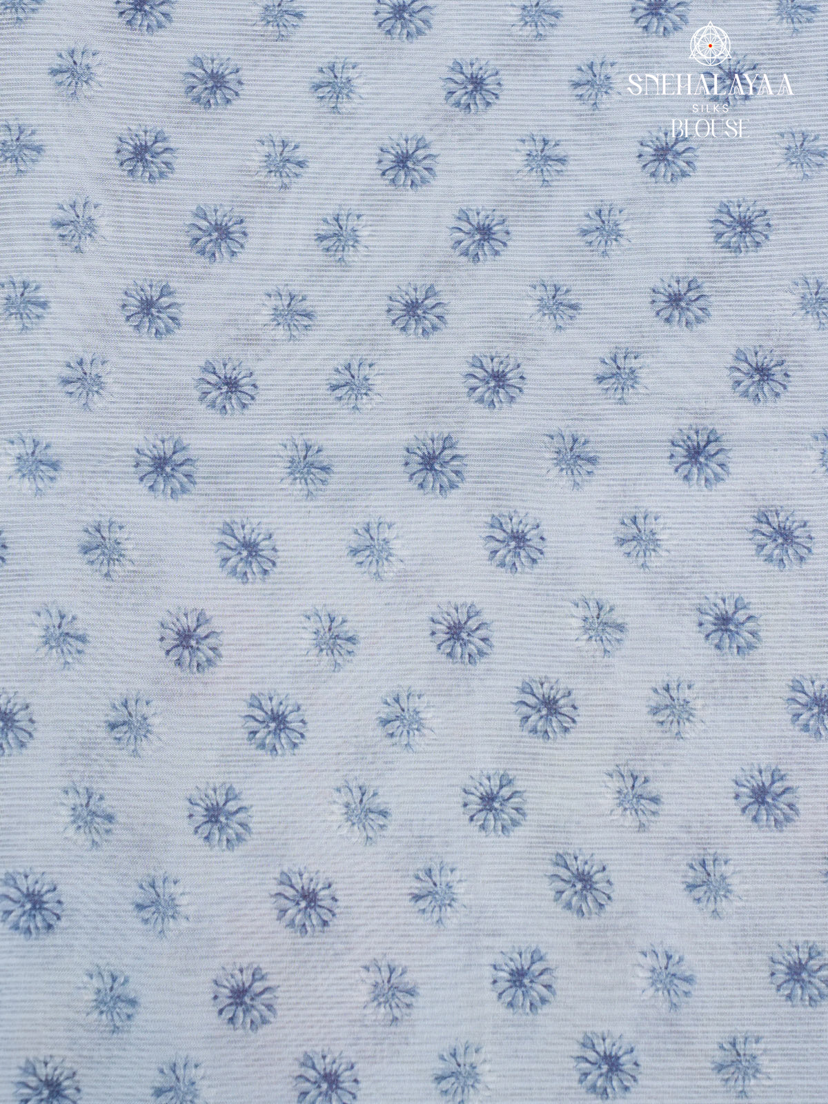 Pale Blue Kota Embroidery Saree