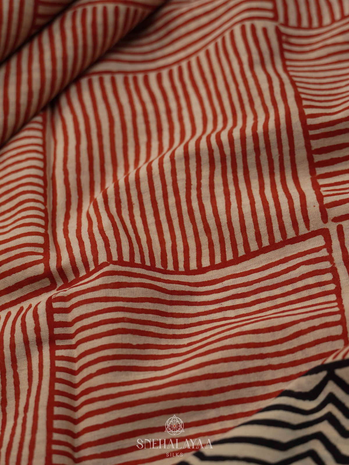 Off White Jaipur Cotton Saree