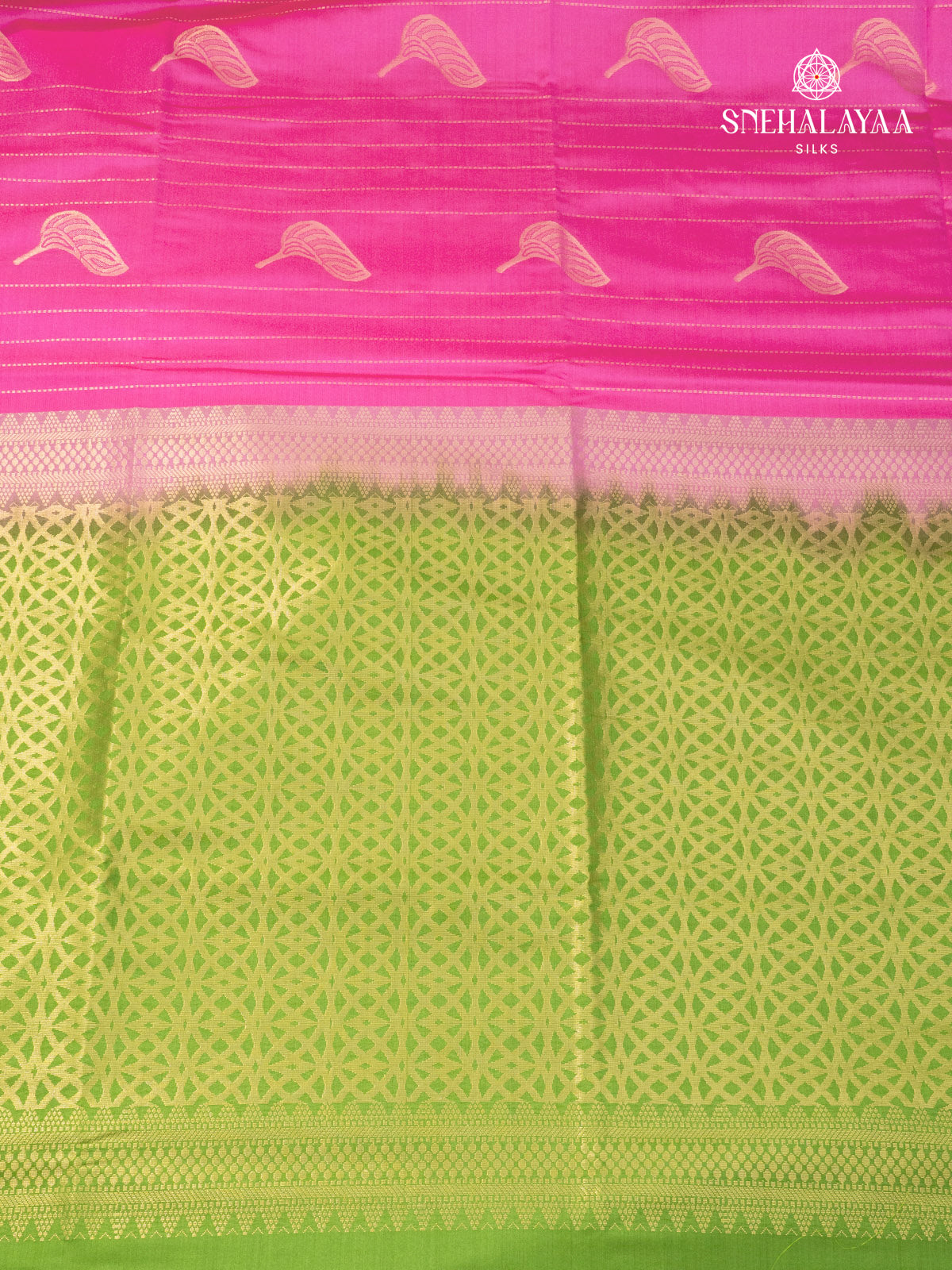 Pink Soft Silk Saree