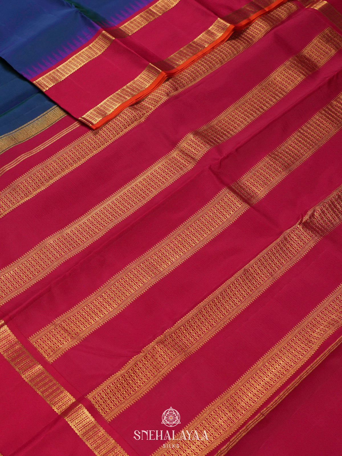 Blue Kanjivaram Silk Saree