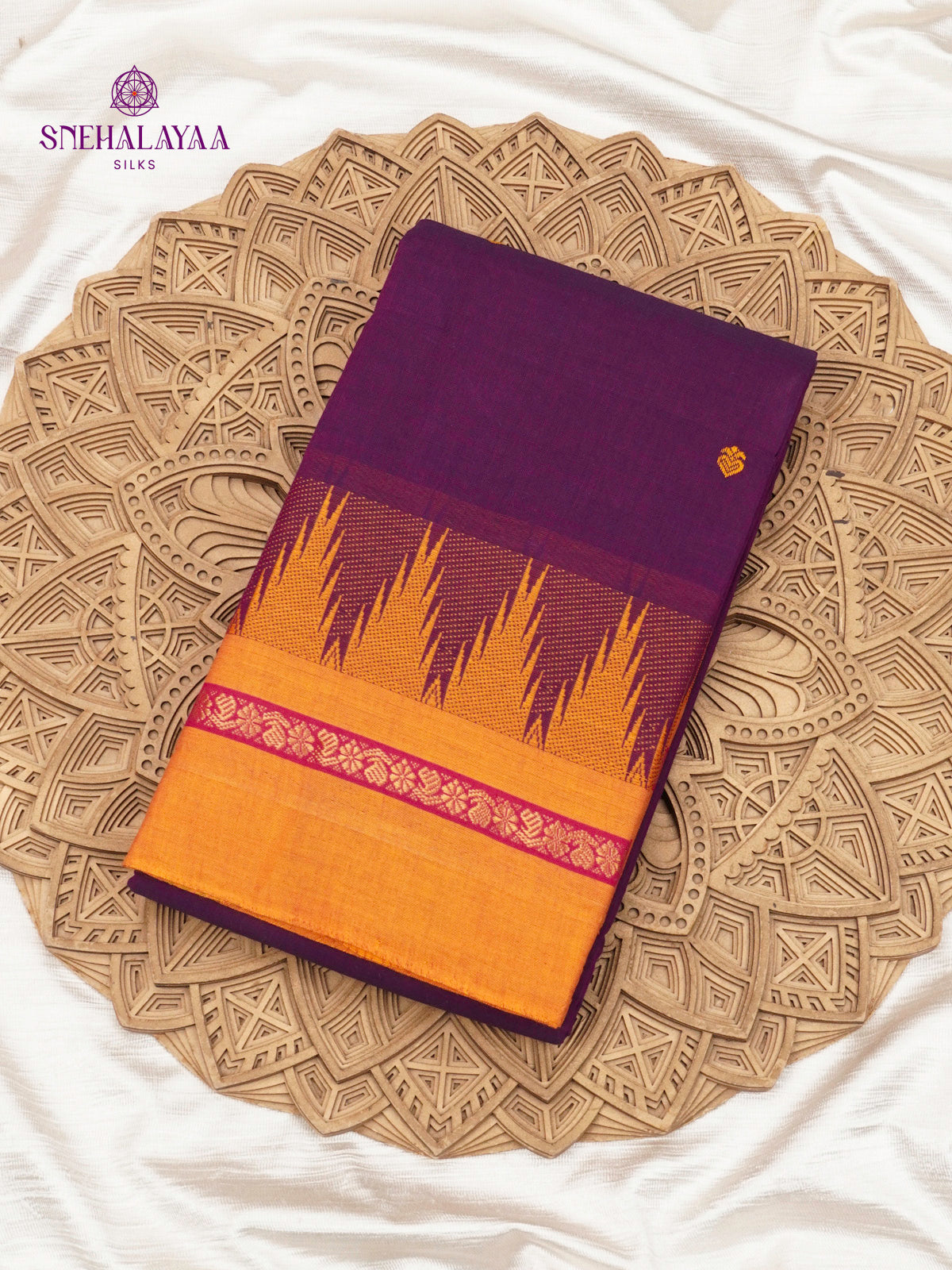 Purple Chettinad Cotton Saree