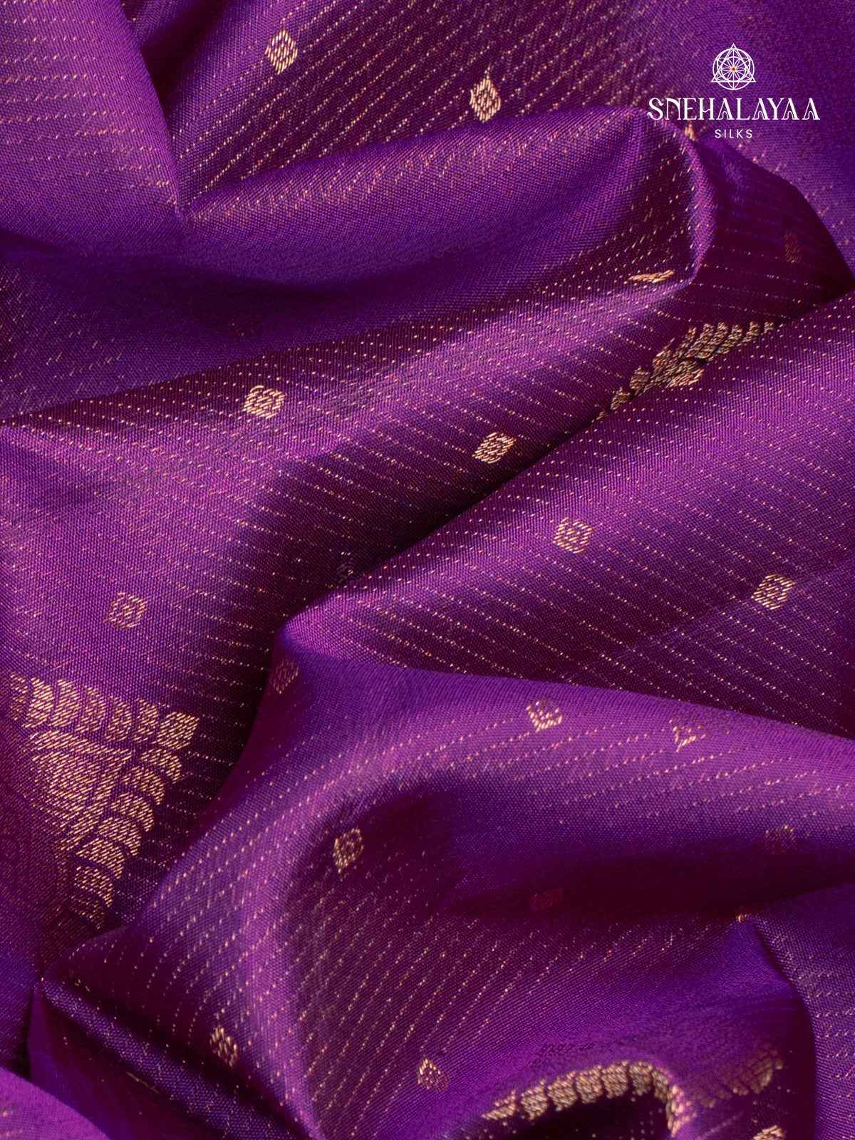 Violet Kanjivaram Silk Saree