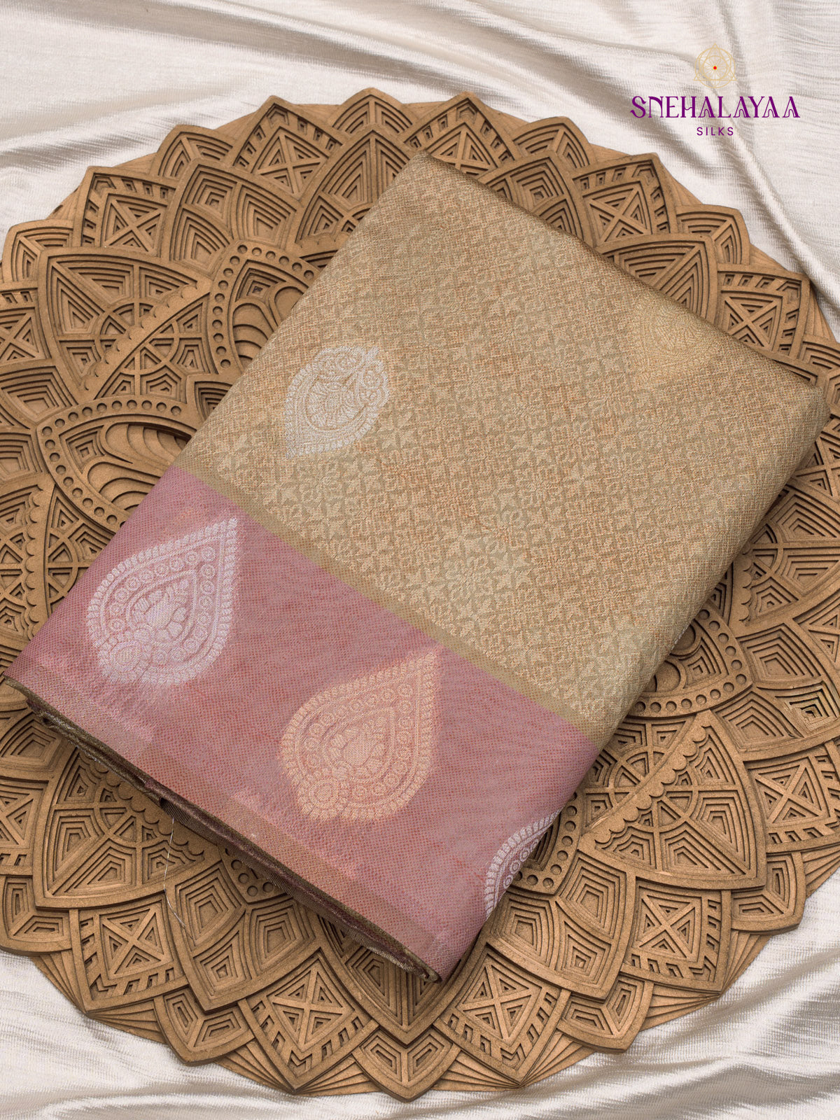 Pale Green Jute Saree