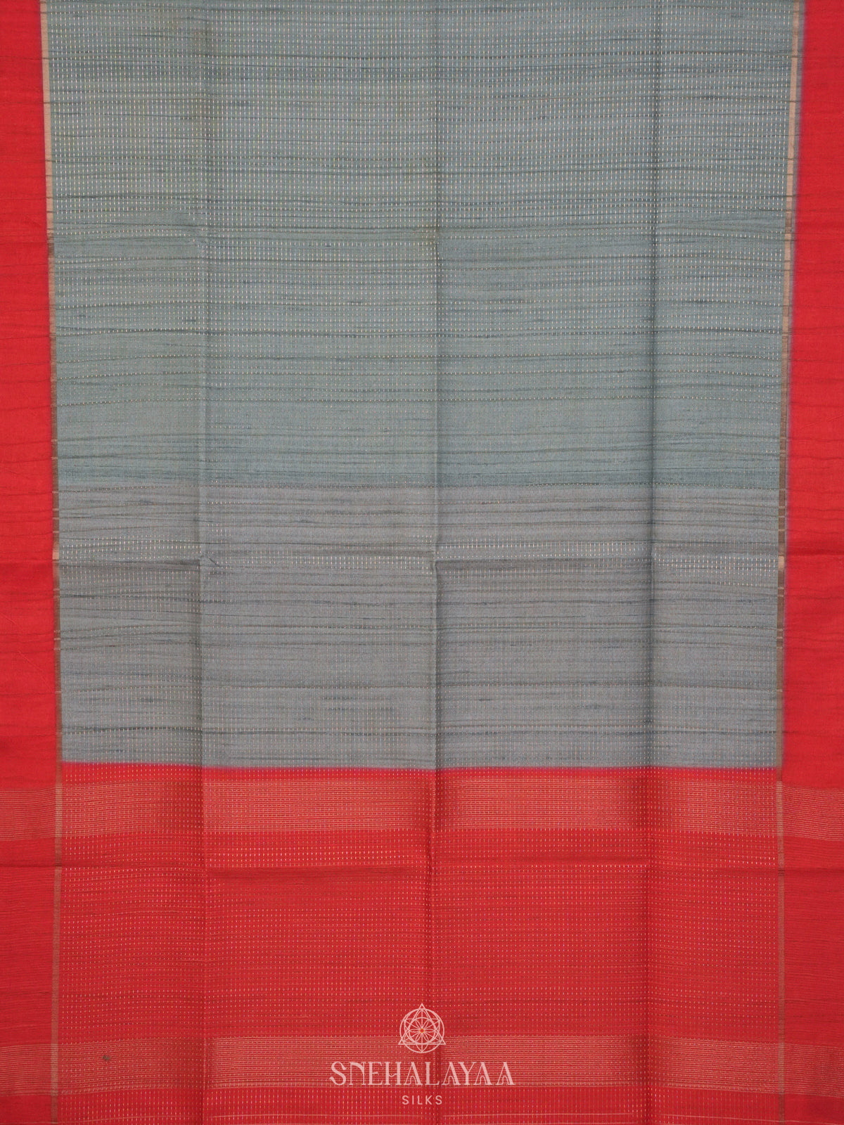 Pale Blue Tussar Saree