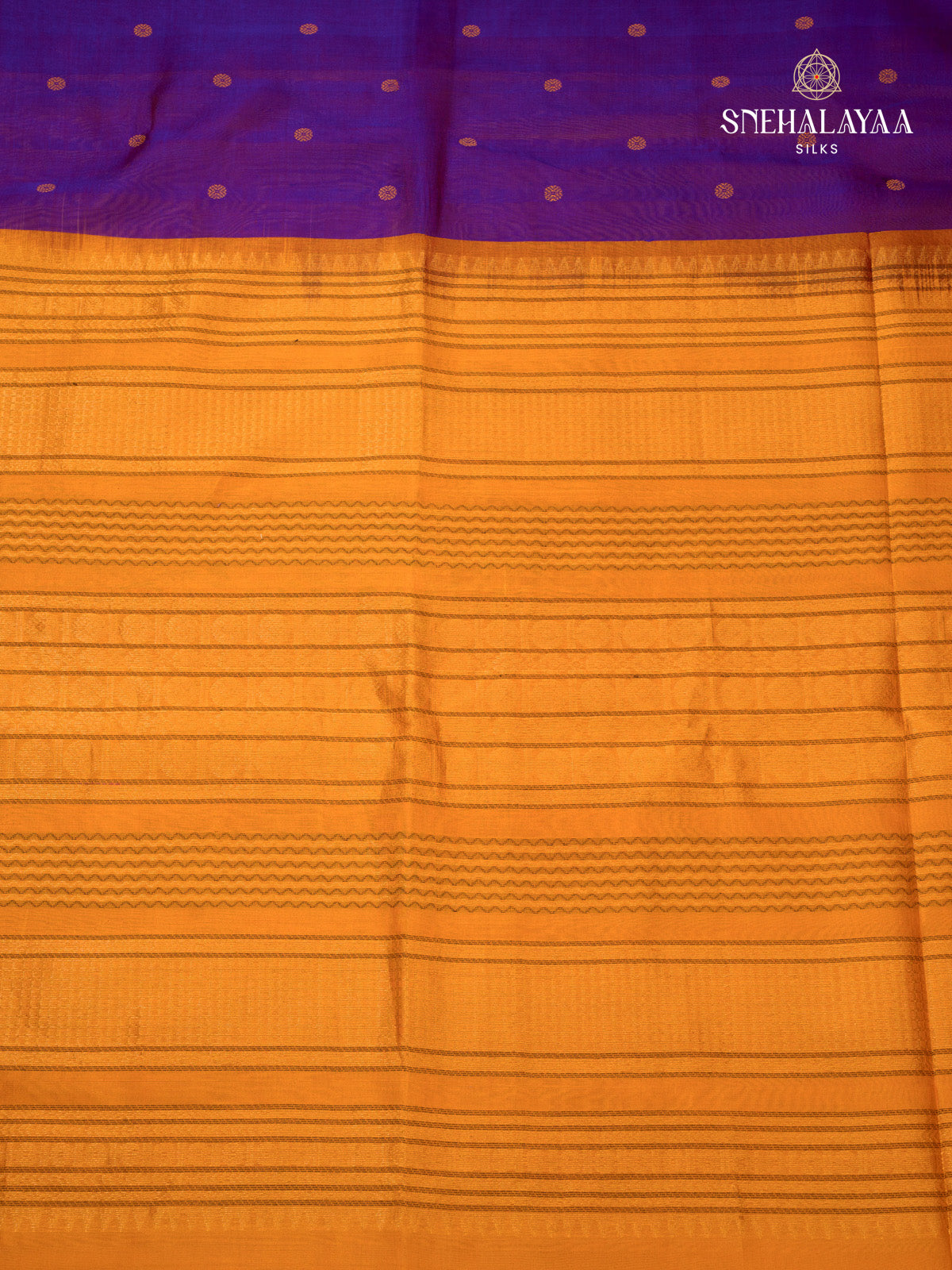 Violet Kanchi Silk Cotton Saree