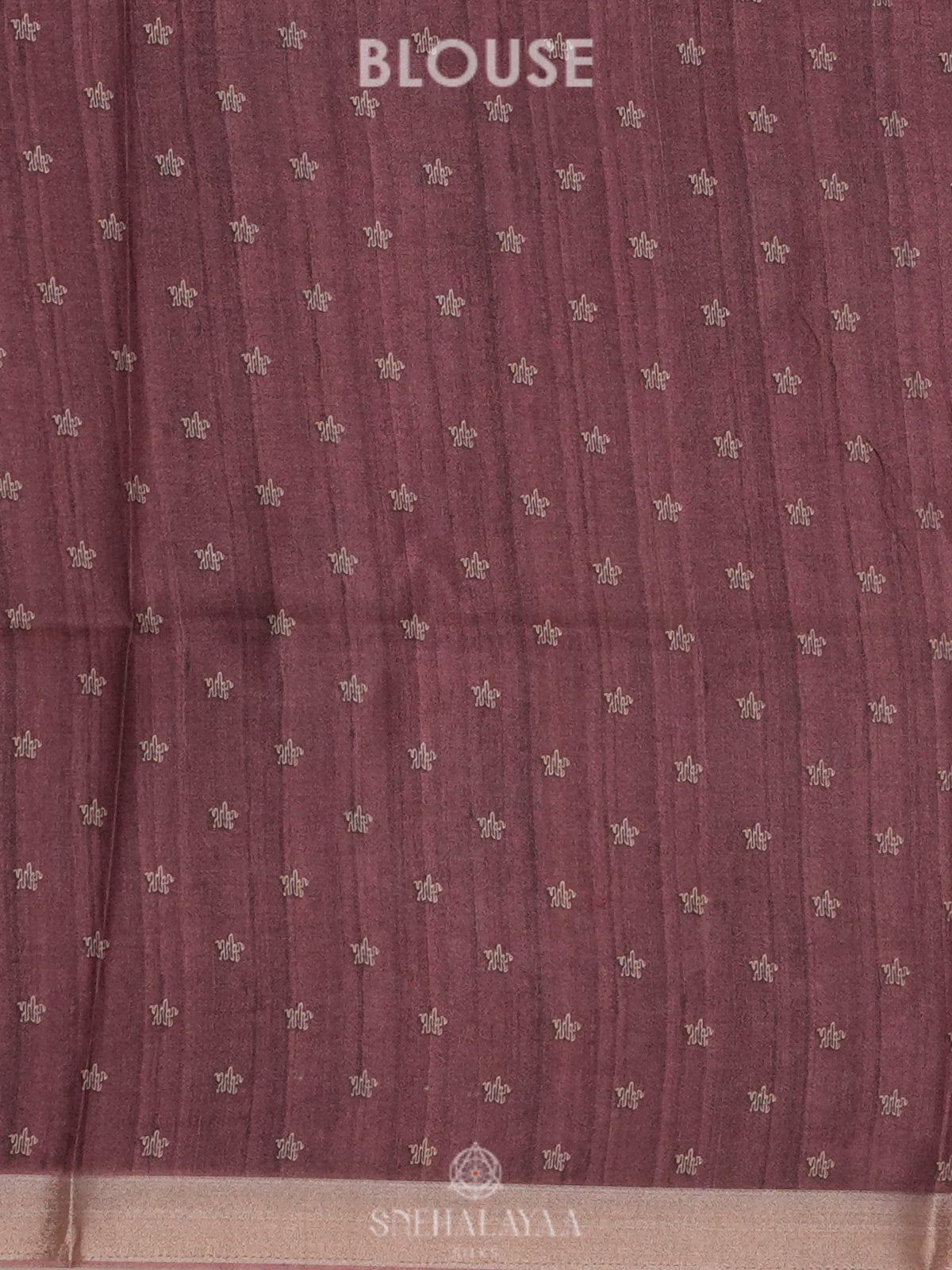 Maroon Tussar Saree