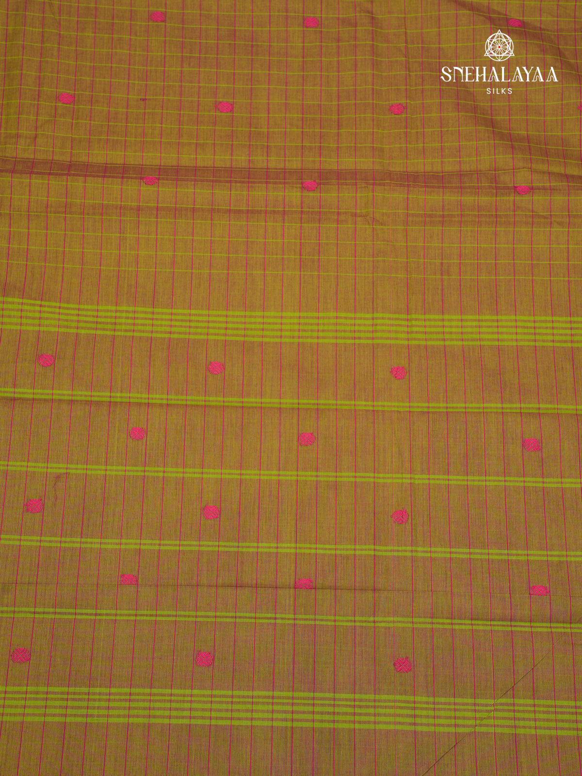 Mustard Kanchi Cotton Saree