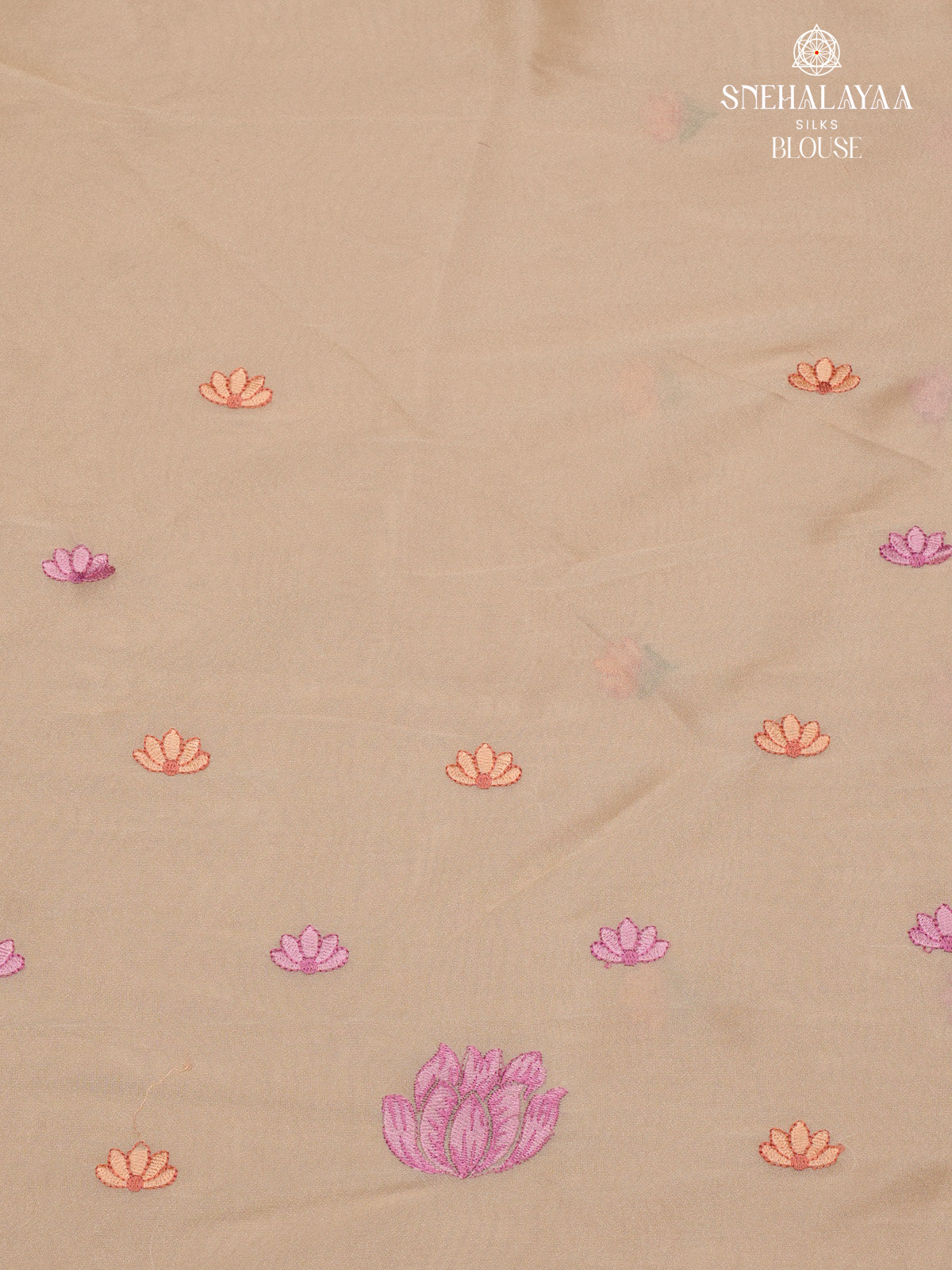 Beige Embroidery Designer Saree