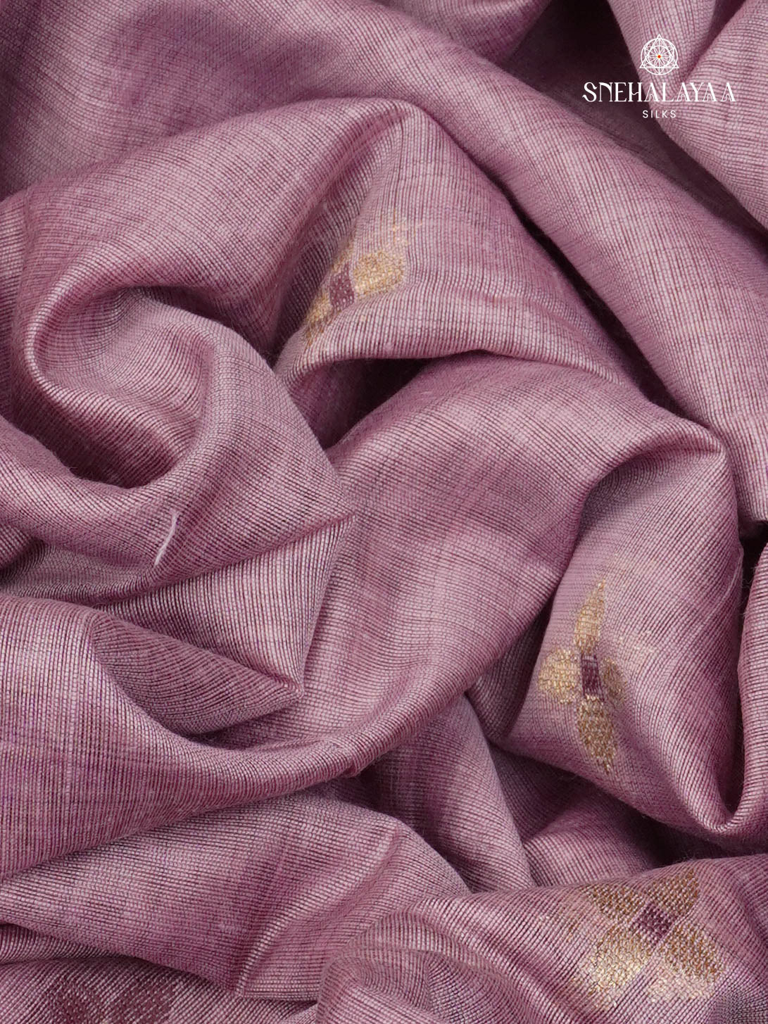 Lavender Munga Cotton Saree