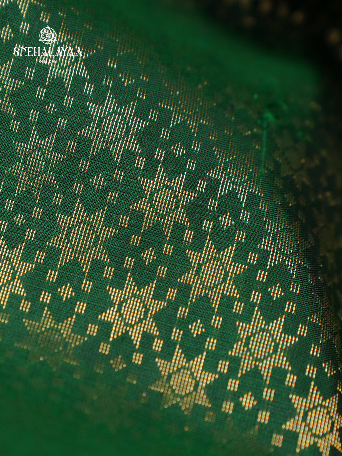 Bottle Green Kanjivaram Silk Saree
