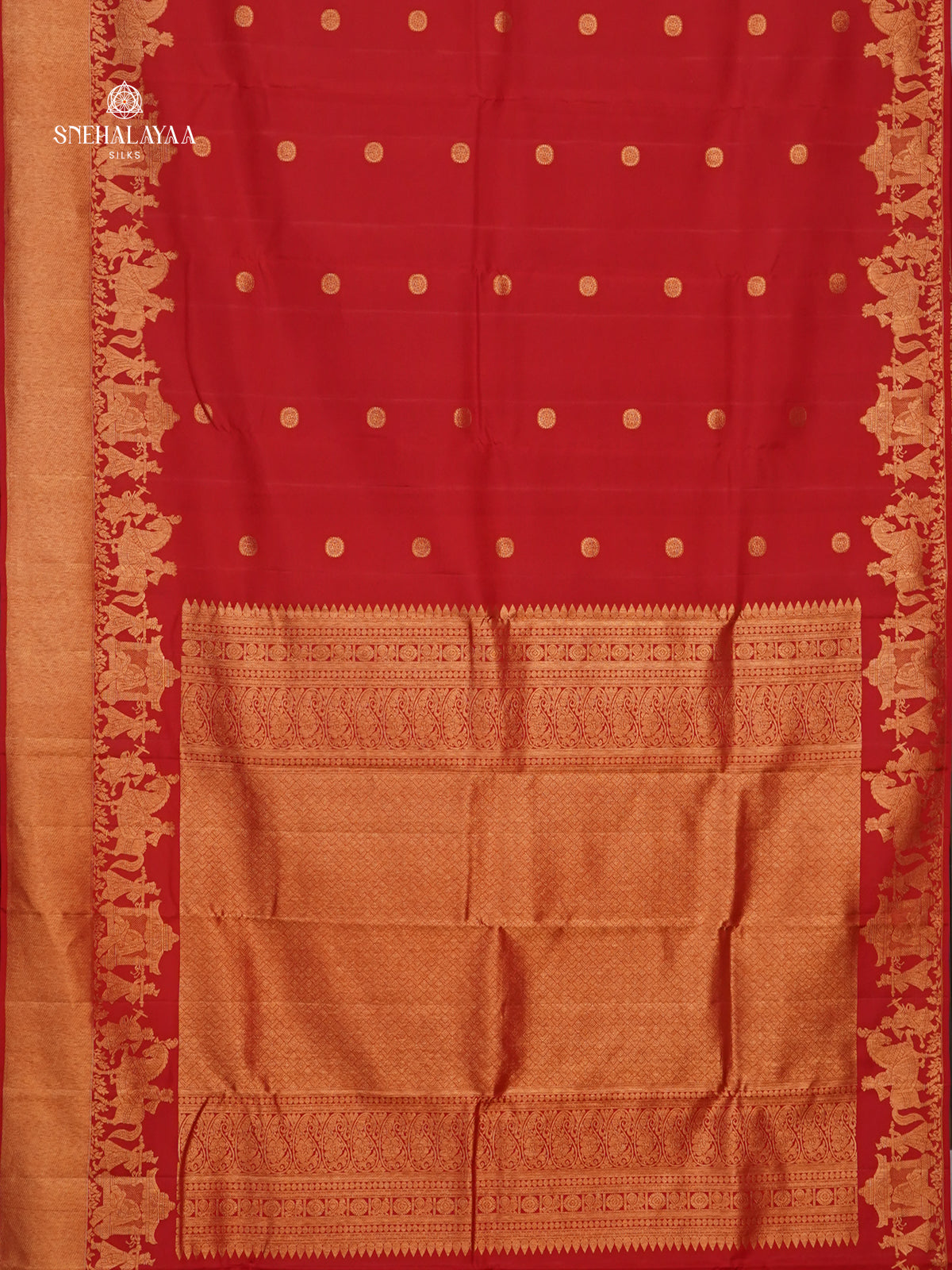 Red Kanjivaram Silk Saree