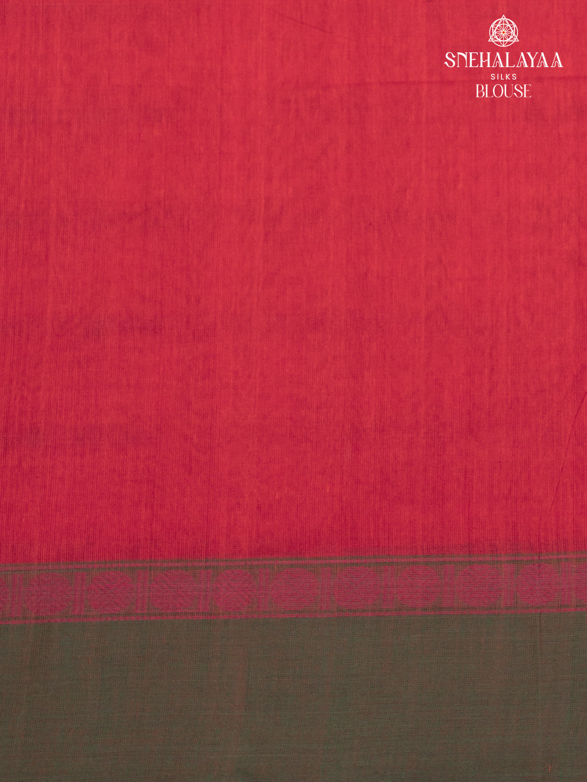 Red Pure Kanchi Cotton Saree