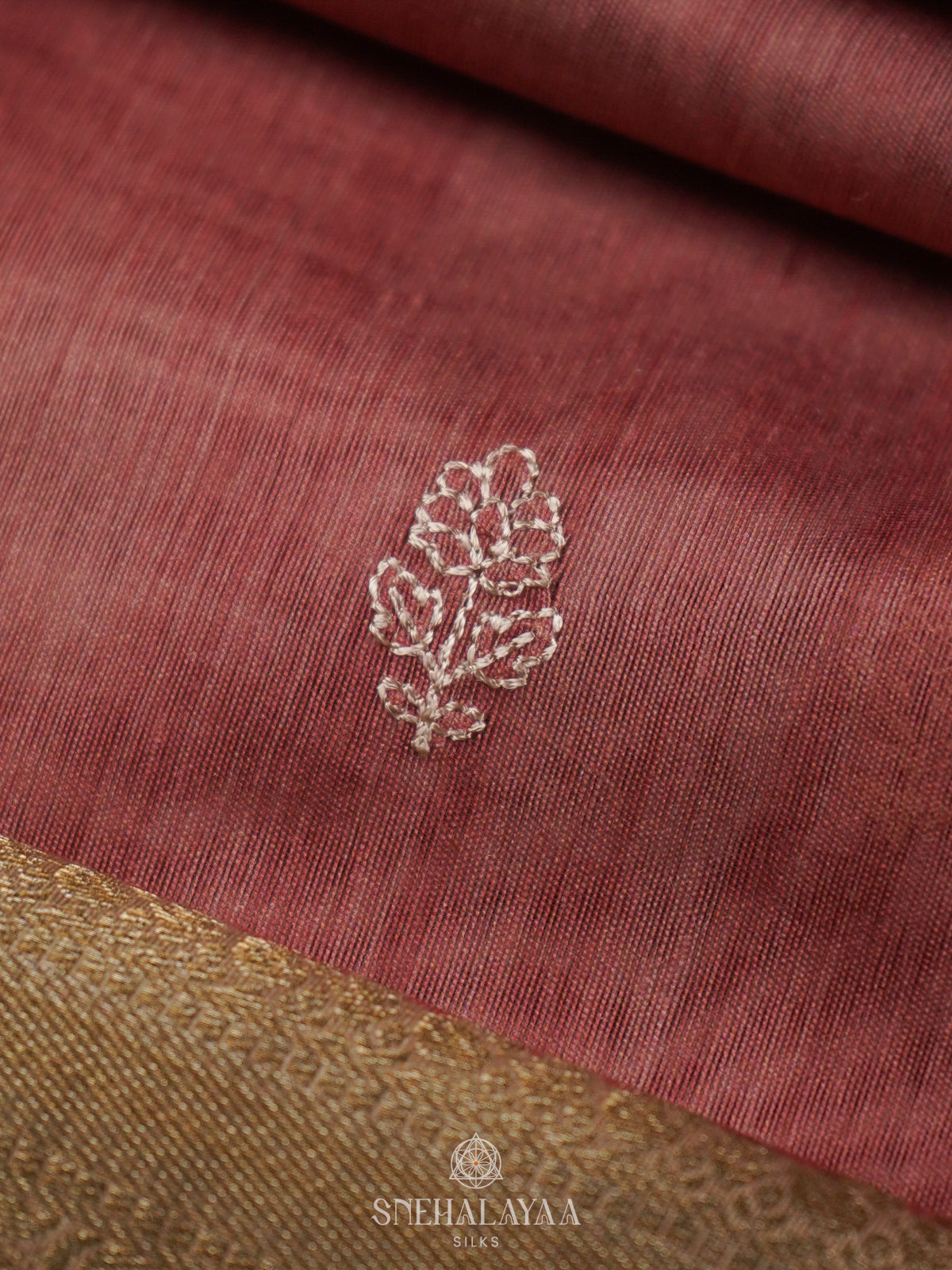 Pale Pink Munga Tussar Saree