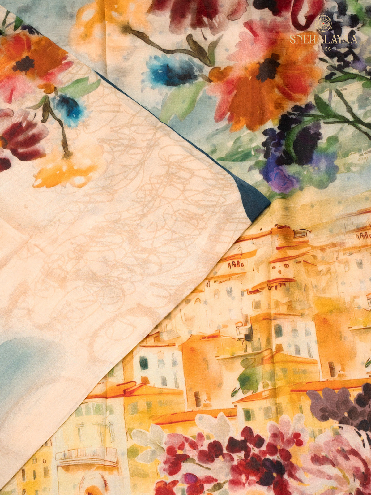 Off White Tussar Saree