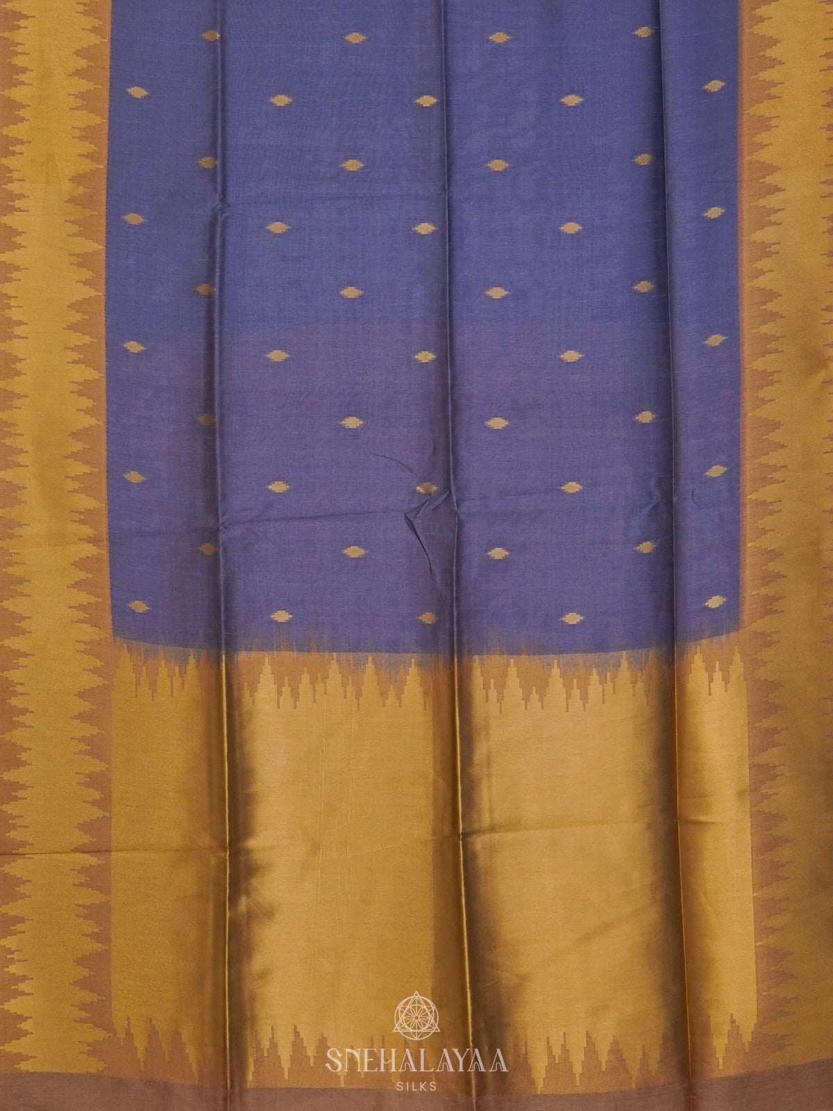 Indigo Jute Saree