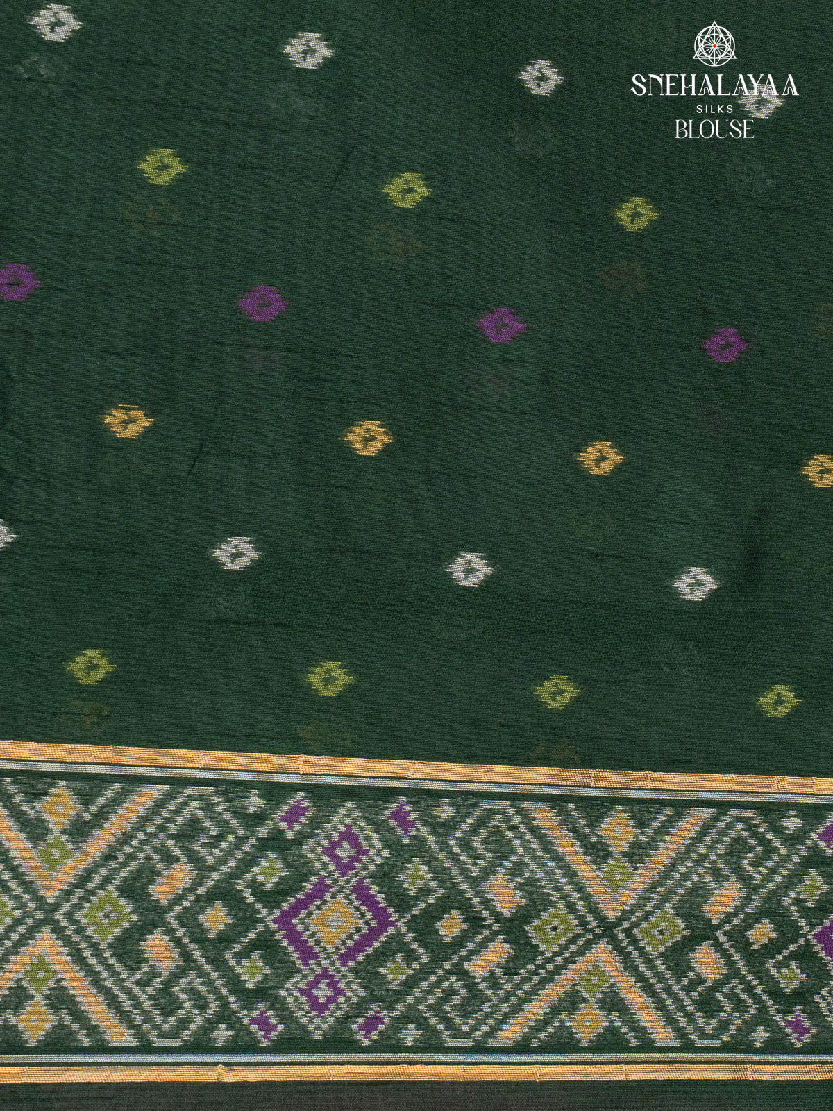 Lavender Ikat Silk Saree