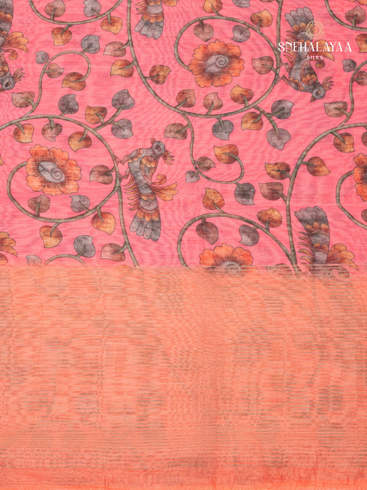 Pink Chanderi Saree