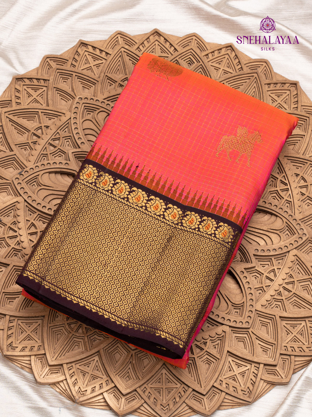 Rani Pink Kanjivaram Silk Saree