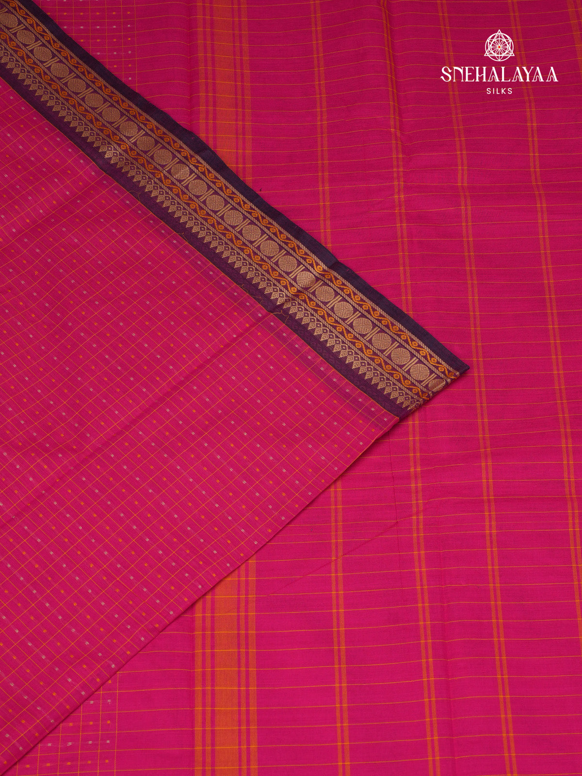 Rani Pink Chettinad Cotton Saree