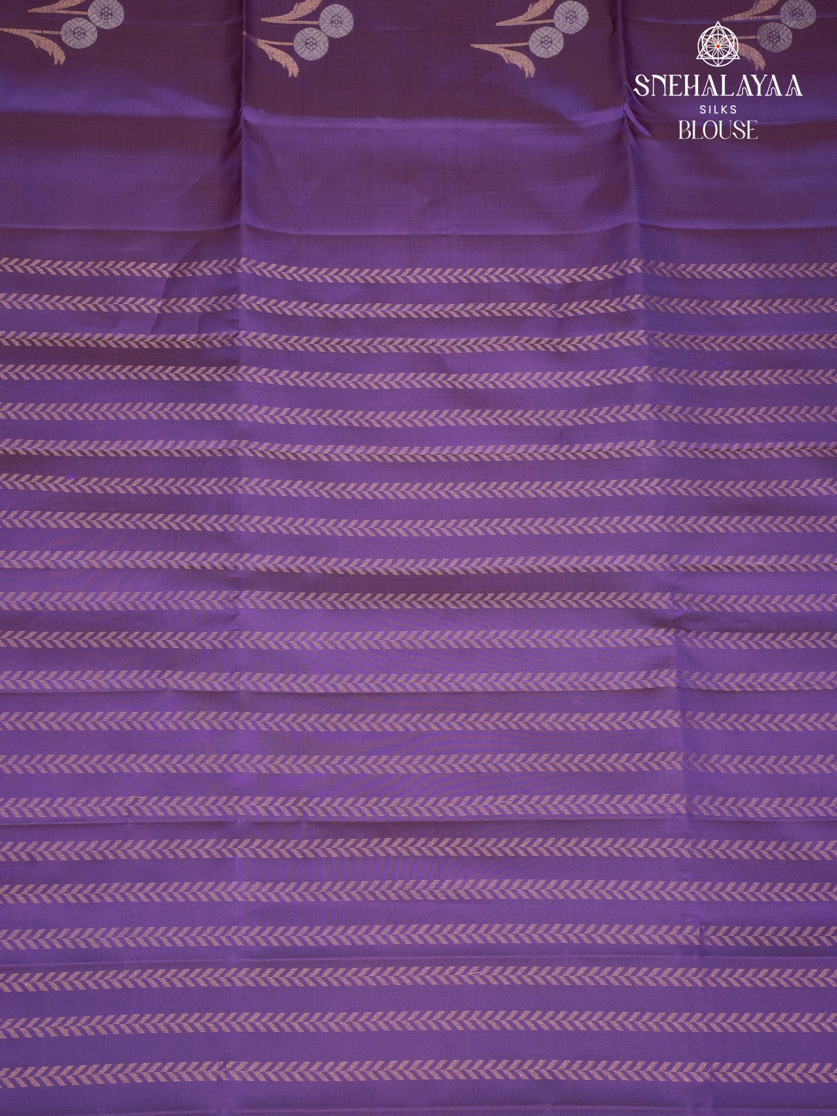 Violet Kanjivaram Soft Silk Saree