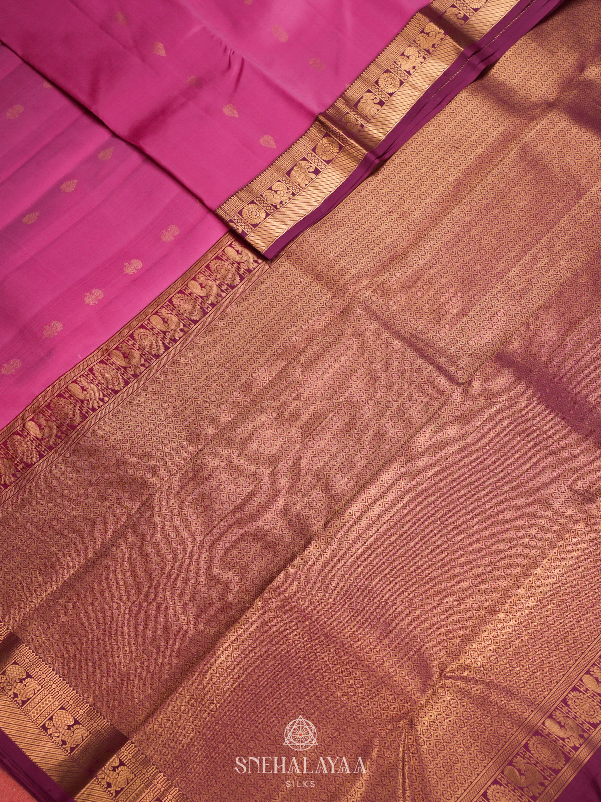Pink Kanjivaram Silk Saree